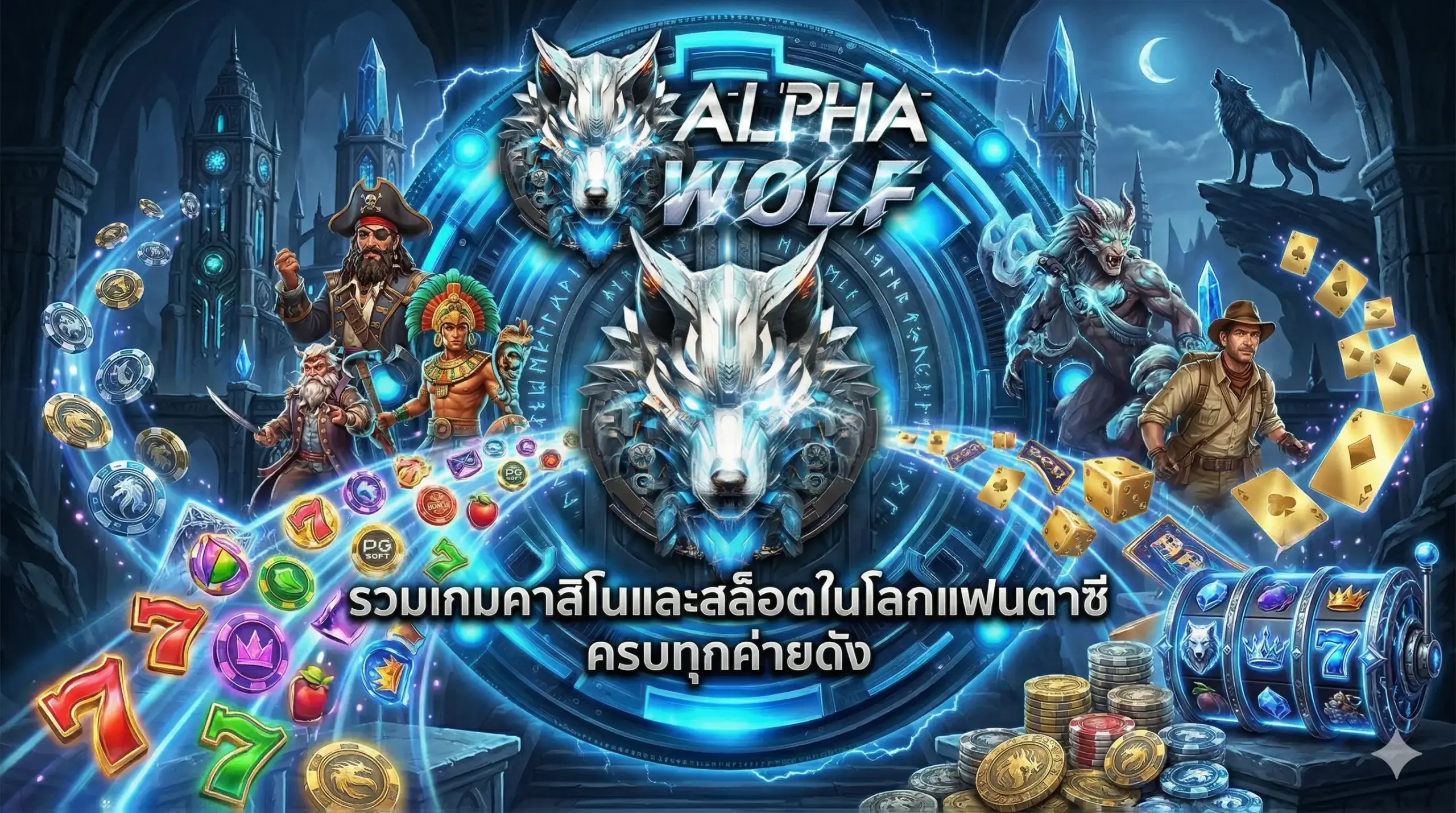 alphawolf รวมเกมคาสิโนและสล็อตในโลกแฟนตาซี ครบทุกค่ายดัง