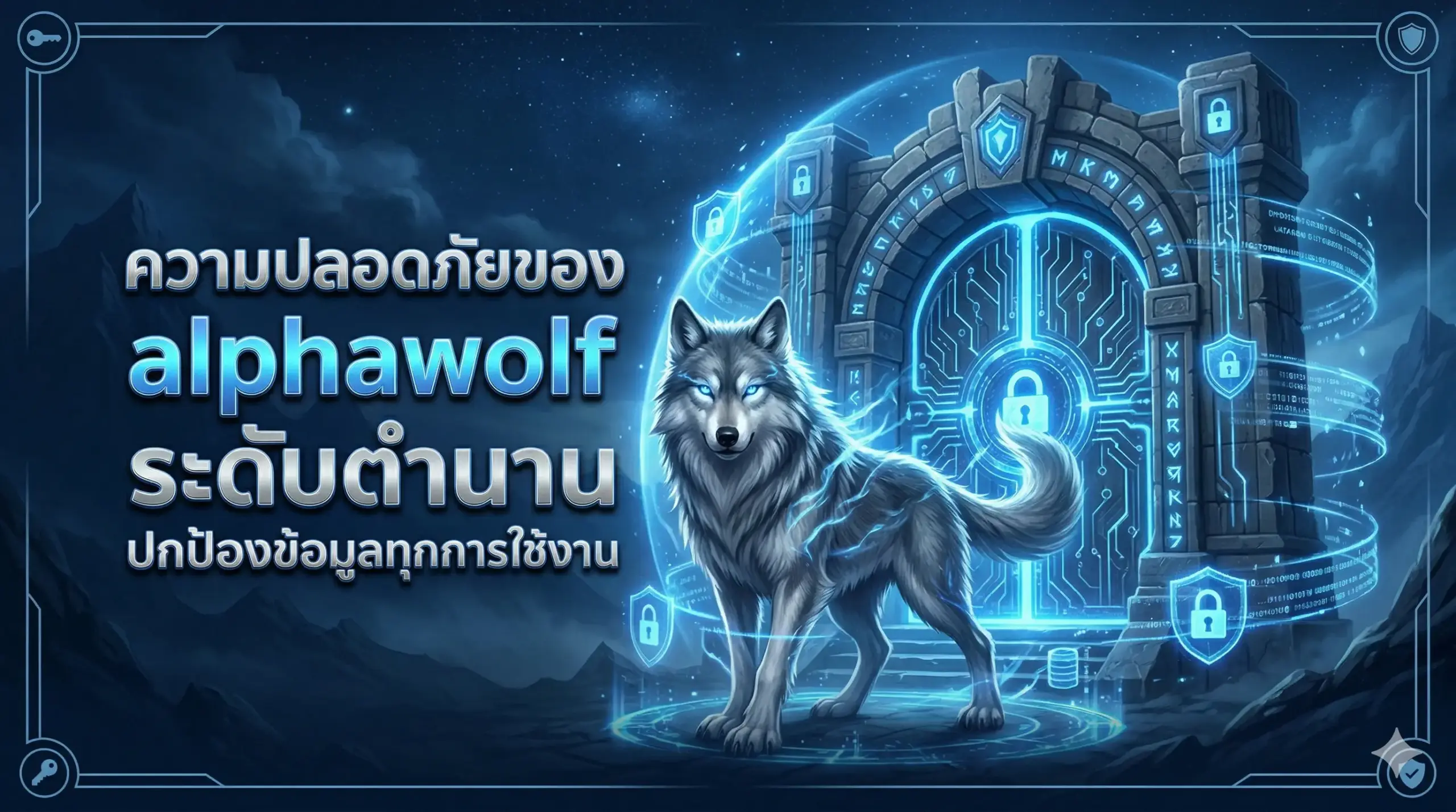 ความปลอดภัยของ alphawolf ระดับตำนาน ปกป้องข้อมูลทุกการใช้งาน